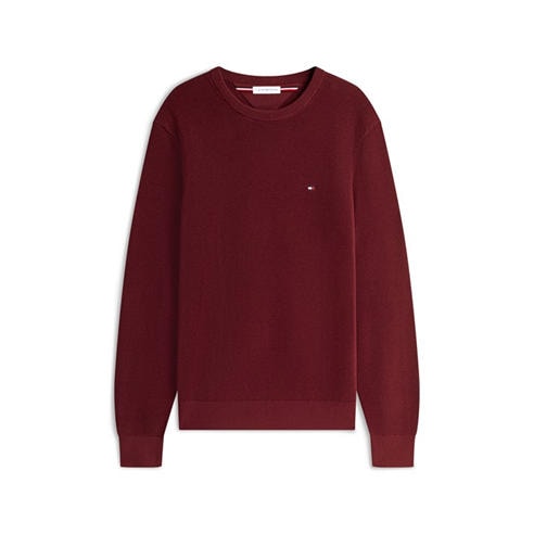 Tommy Hilfiger - Men's Structure Crew-Neck Cotton Jumper