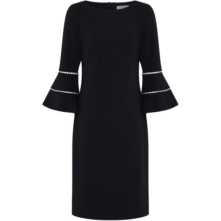 Gina Bacconi Ivette Long Sleeve Dress - Black