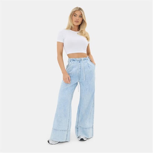I Saw It First - Palazzo Denim Jogger