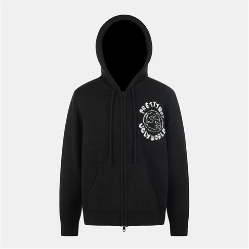 PRETTY BOY UGLY WORLD - Men's World Full-Zip Knitted Top