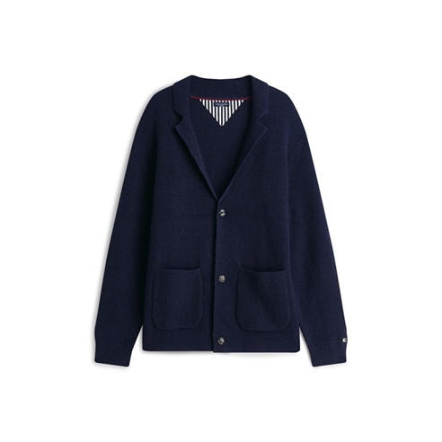 Tommy Hilfiger - Men's NY V-Neck Fine Knit Wool Relaxed-Fit Cardigan