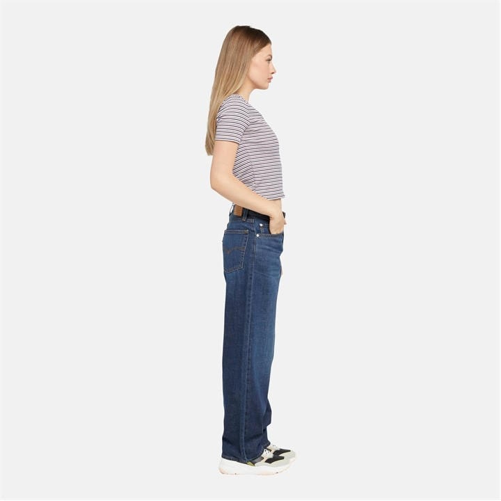 Levis Women's Blue Baggy Dad Jeans Size 30 R