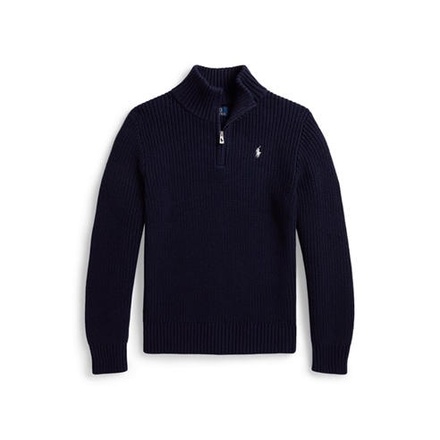 POLO RALPH LAUREN - Kids' Cable Knit 1/4 Zip Top