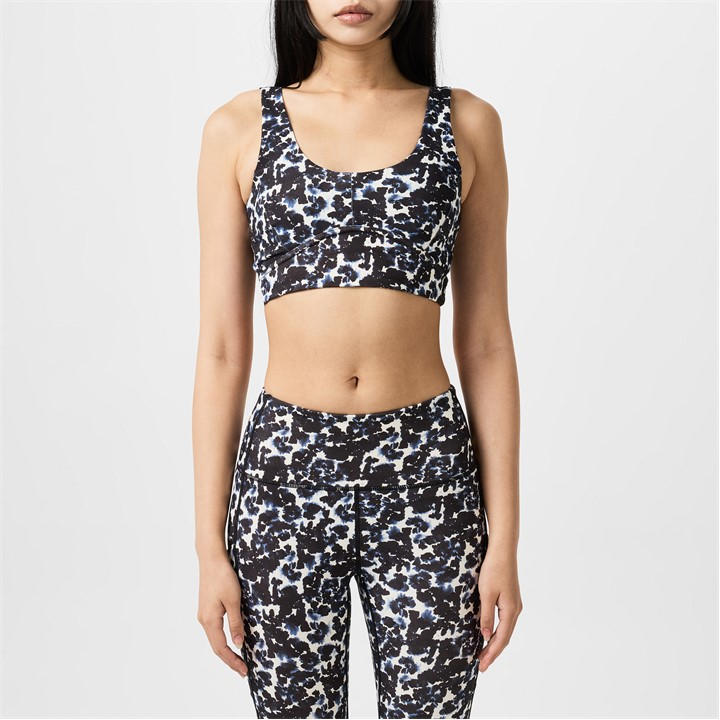 Varley Form Elsie Sports Bra In Deep Motion Petal In Blue