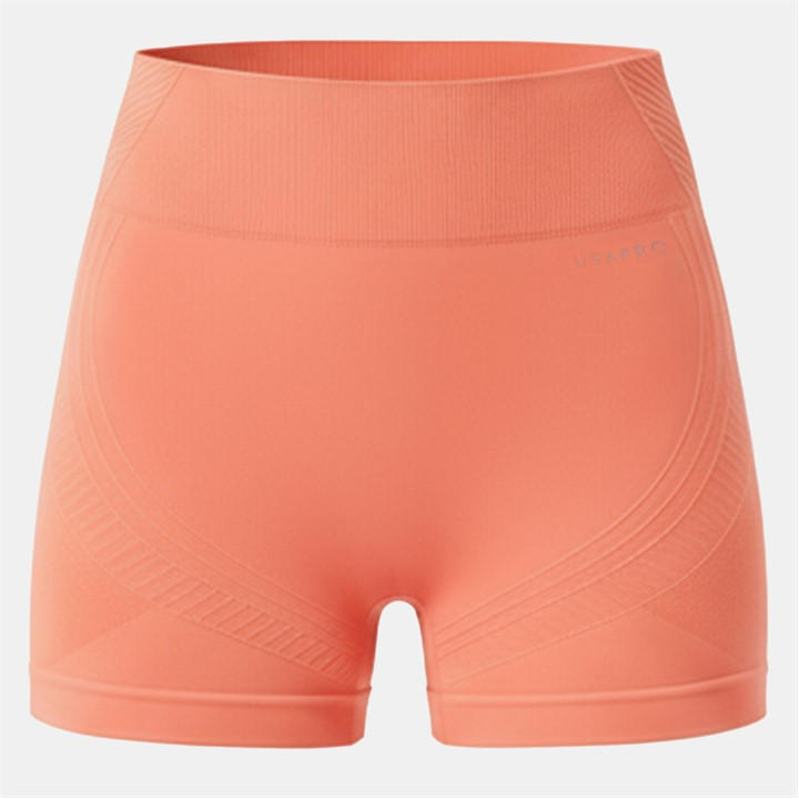 Usa Pro Women's Red Seamless 3 Inch Shorts Size 16