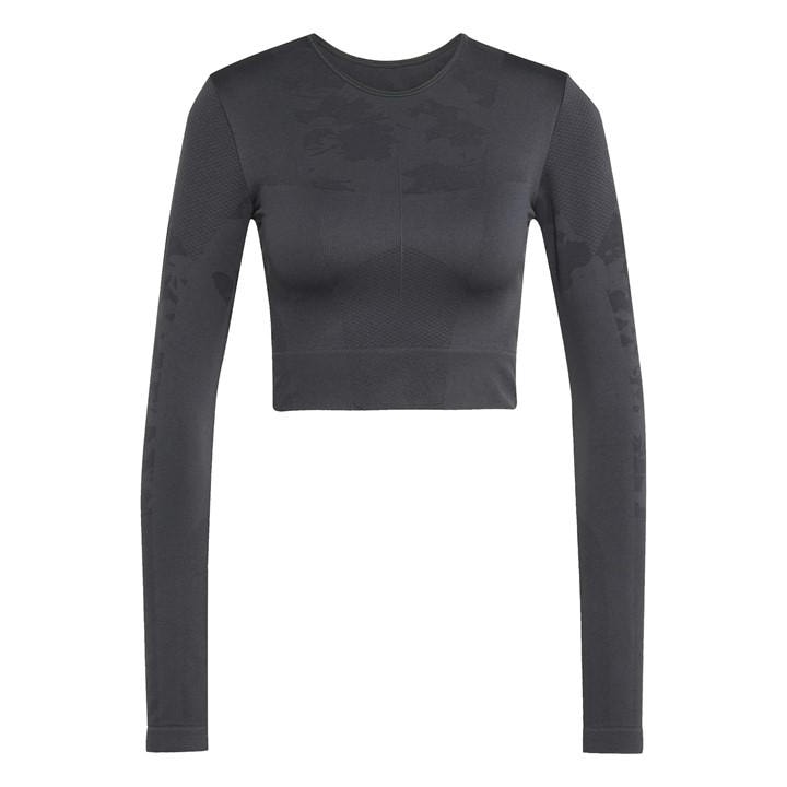 ADIDAS ORIGINALS DIDAS TRUESTRENGTH SEAMLESS LONG SLEEVE YOGA TOP WOMENS