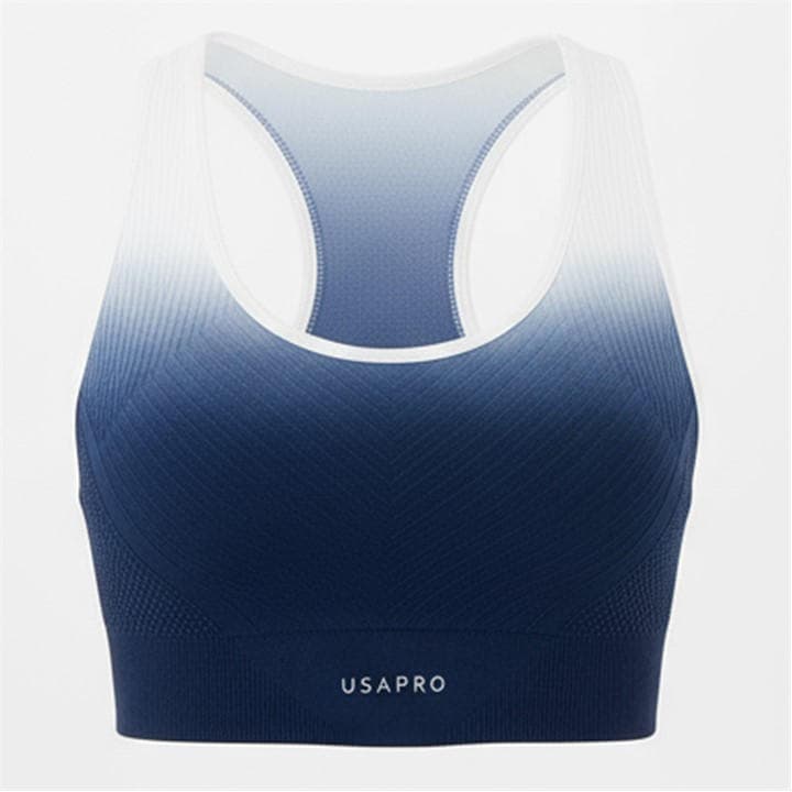 Usa Pro Women's Blue Ombre Sports Bra Size 14