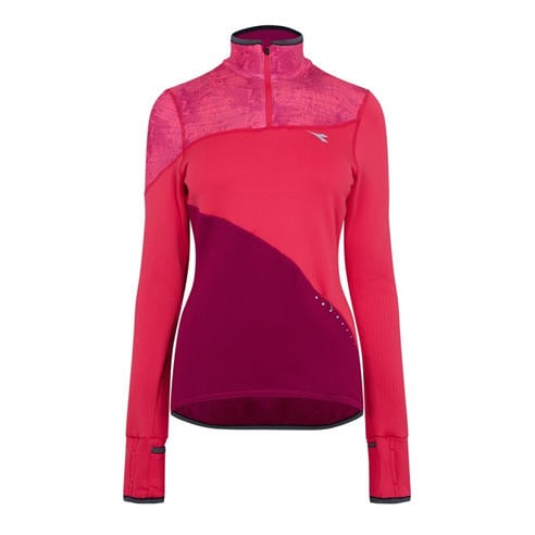 Diadora - Women's Warm Up Short Sleeve Performance Gym Top