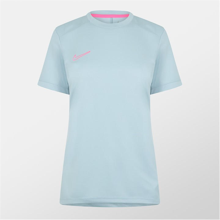 Nike Dri-fit Academy Short-sleeve Football Top Womens In Gray