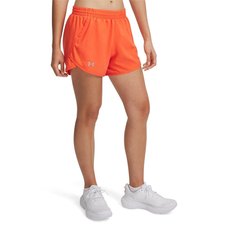 Under Armour A Fly By 3'' Shorts Gym Short Womens In Orange