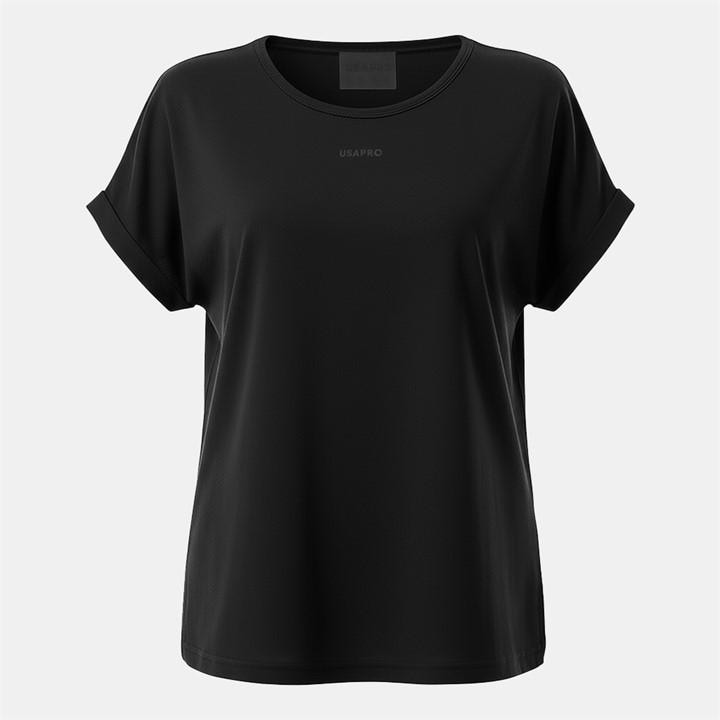 USA PRO HORT SLEEVE SPORTS T-SHIRT WOMENS