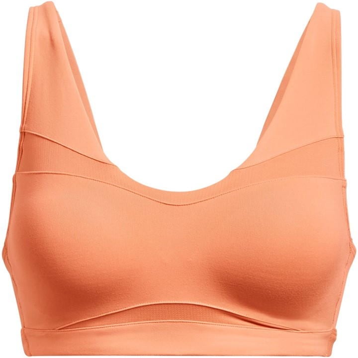 Orange - Under Armour - SmartFoam Evolution Mid-Support Sports Bra Womens
