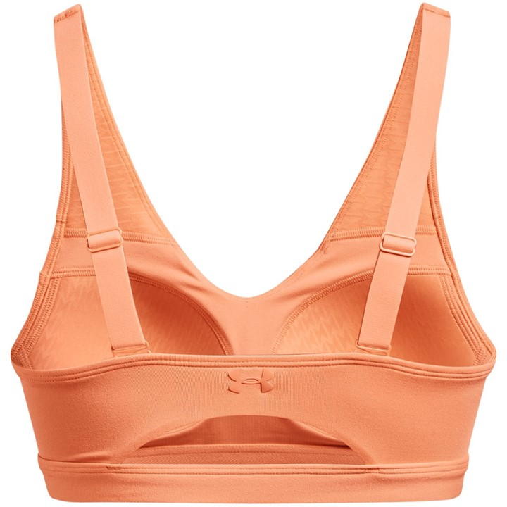 Orange - Under Armour - SmartFoam Evolution Mid-Support Sports Bra Womens