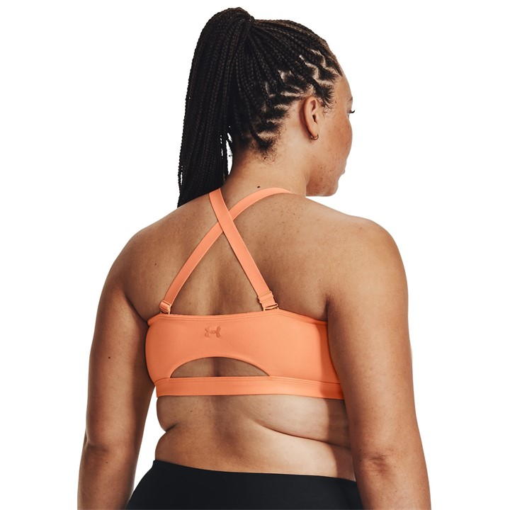 Orange - Under Armour - SmartFoam Evolution Mid-Support Sports Bra Womens