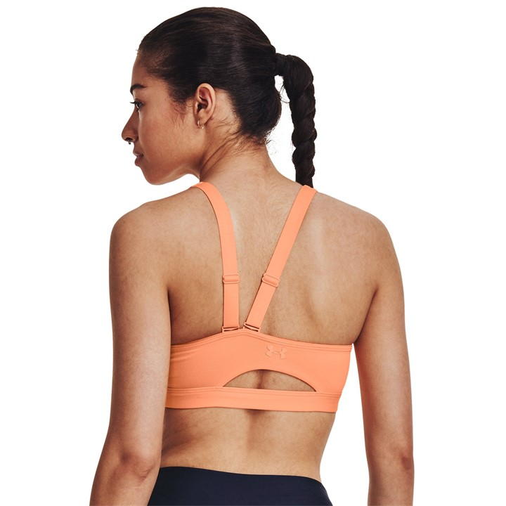 Orange - Under Armour - SmartFoam Evolution Mid-Support Sports Bra Womens