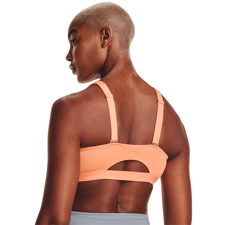 Orange - Under Armour - SmartFoam Evolution Mid-Support Sports Bra Womens