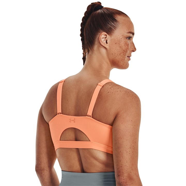 Orange - Under Armour - SmartFoam Evolution Mid-Support Sports Bra Womens