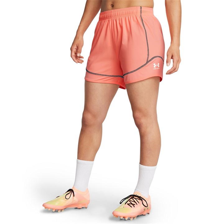 Flare Orange - Under Armour - Challenger Pro Shorts Womens
