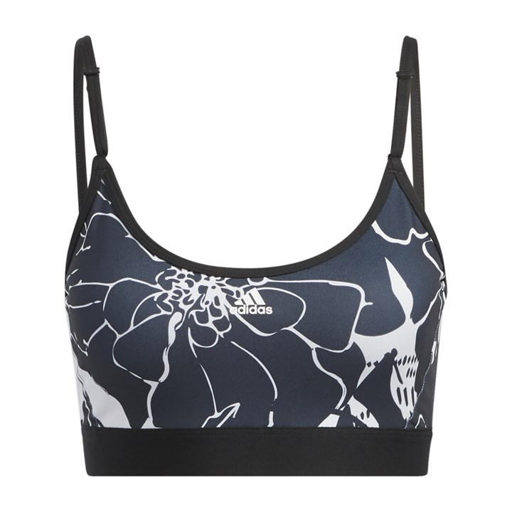 ADIDAS ORIGINALS FLOWER PRINT LOW IMPACT SPORTS BRA WOMEN