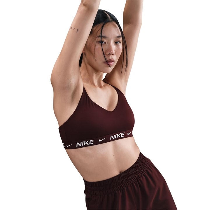 Nike Indy Light Support Women's Padded Sports Bra In Red