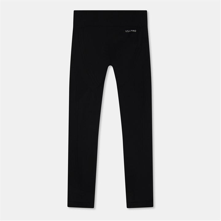 Usa Pro Girls Black Seamless Tight Junior Size 13 Years