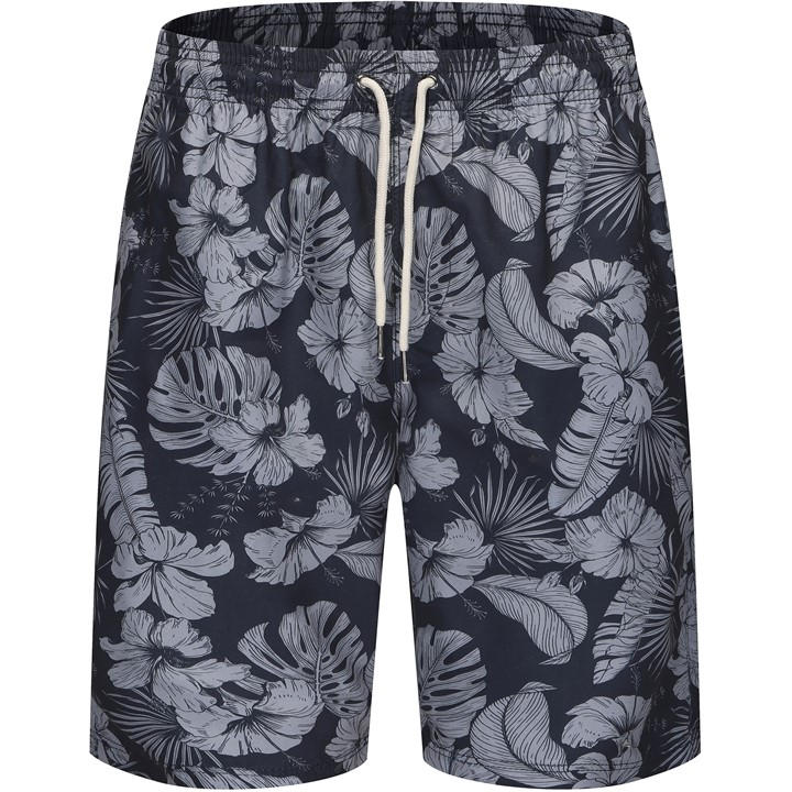 Hot Tuna Men's Blue Aop Swim Short Extra Small