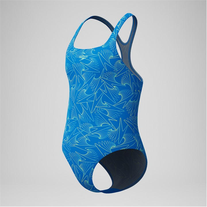 Speedo Girls Blue Hb Ao Meda Jn54 Medium