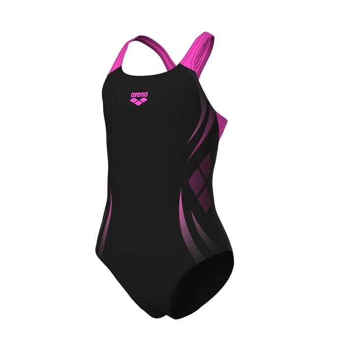 Arena Girls Black Poseidnia Swim Size 13