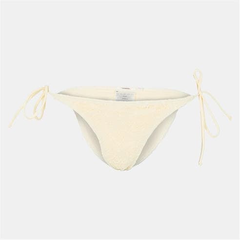 Brave Soul - Tie Bikini Bottoms with Crochet Overlay