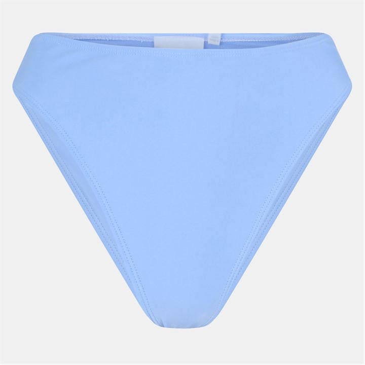 Brave Soul Women's Blue Leg High Waisted Bikini Bottoms Size 14
