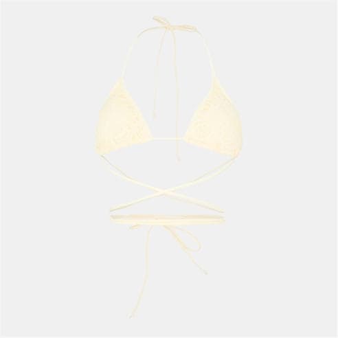 Brave Soul - Halter Neck Bikini Top with Crochet