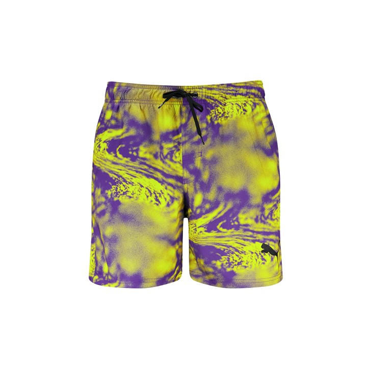 Puma Men's Purple Prntd Wvn Shrt Medium