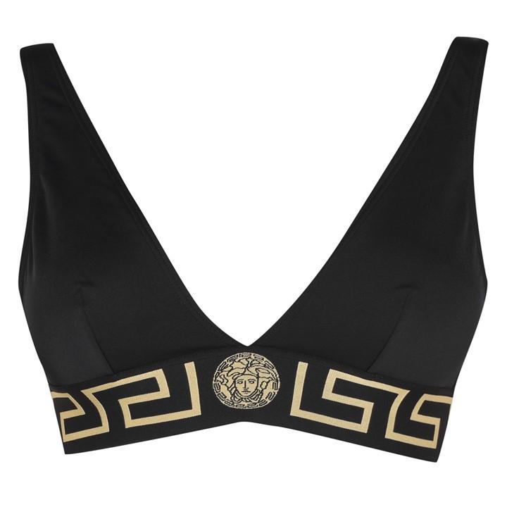 VERSACE ICON TRIANGLE BIKINI TOP