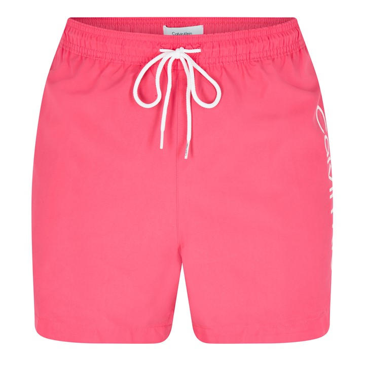 Calvin Klein Men's Pink Logo Swim Shorts 2XL