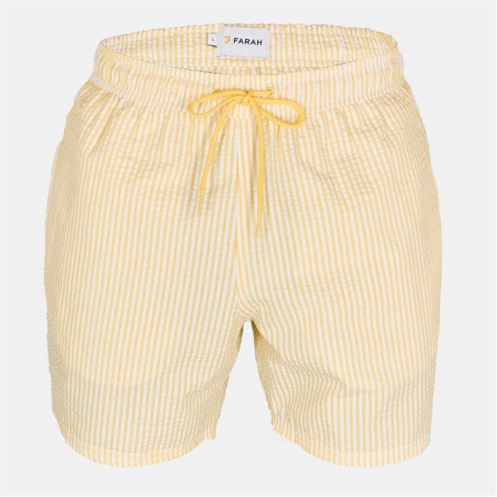 Farah Men's Yellow Colbrt Ss Swim Extra Small