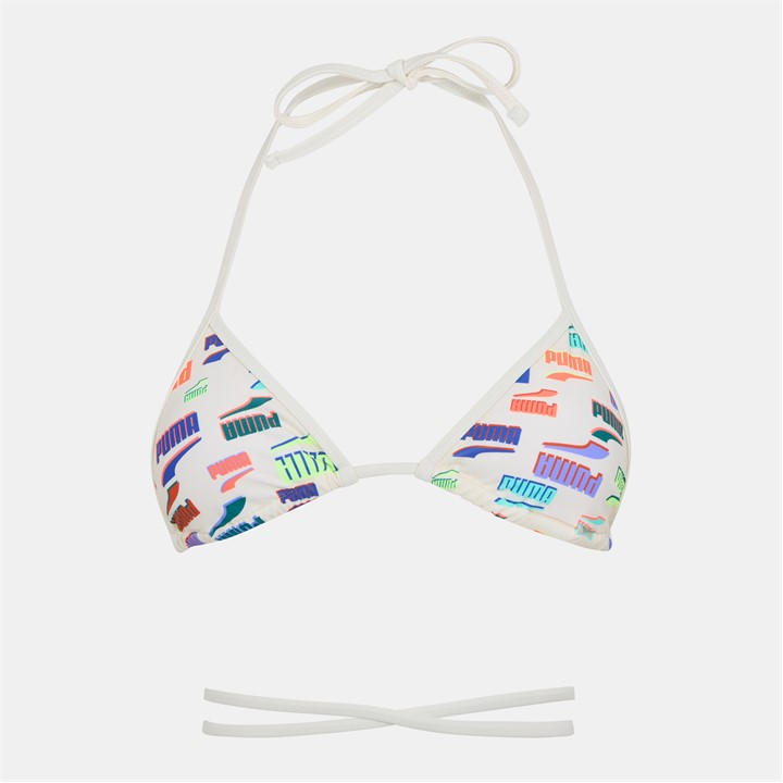 PUMA SWIM WRAP TRIANGLE BIKINI TOP WOMENS