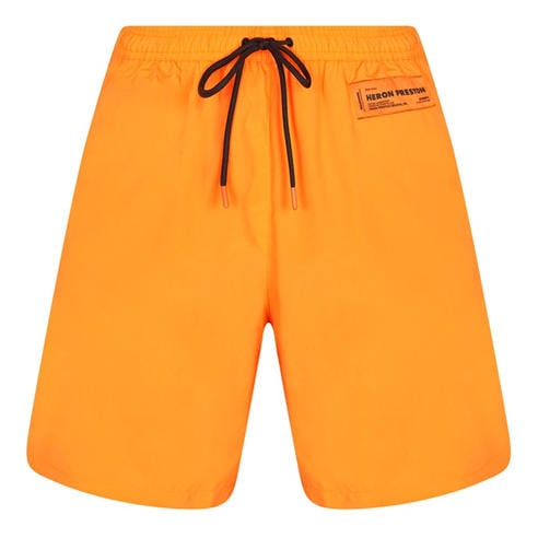 HERON PRESTON - Logo Patch Swim Shorts