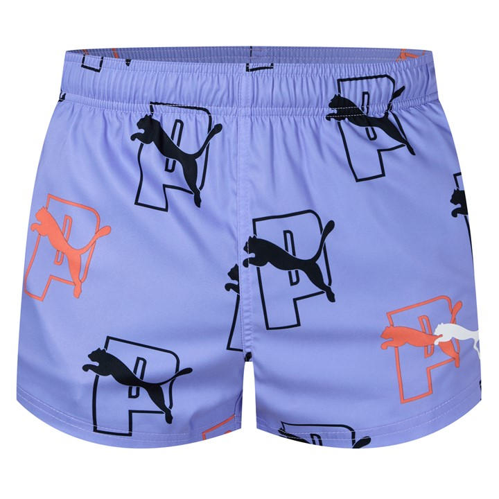 Puma Men's Blue Logo Swim Shorts Small