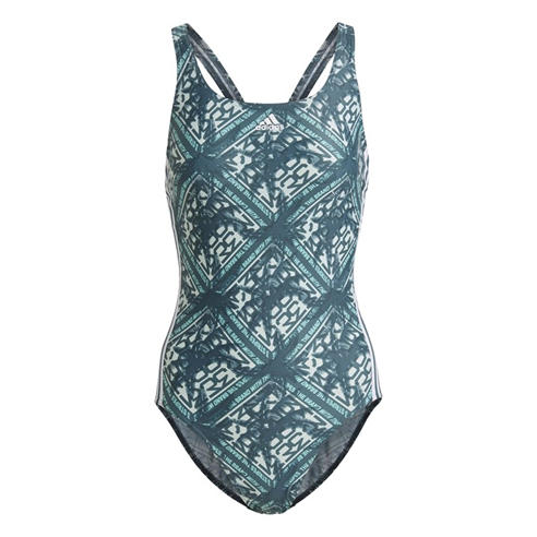 adidas - Women's Festivibes Stripes One Piece Swimsuit