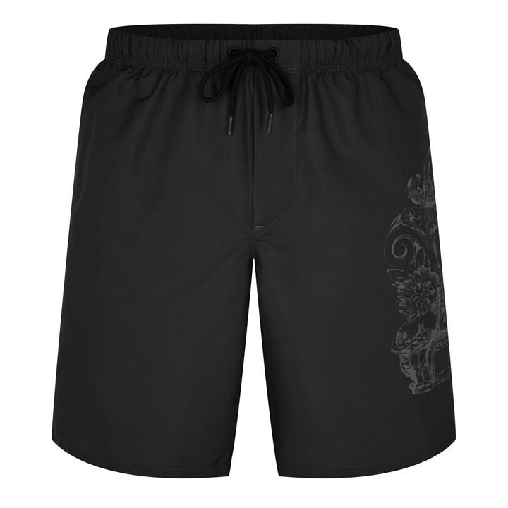 VERSACE ICON ARTOUCHE PRINT SWIM TRUNKS