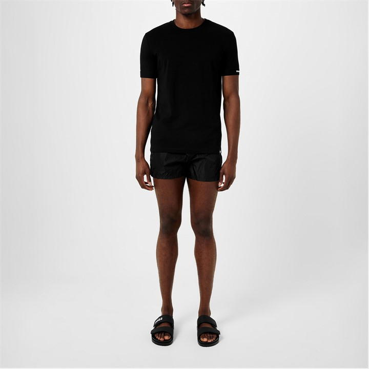 Black - DSQUARED2 - Logo Swim Shorts
