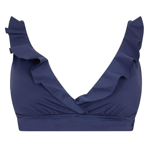 Lauren by Ralph Lauren - Ruffle-Trim V Neck Bikini Top