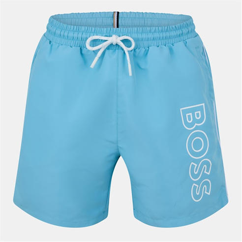 Boss - Mens BOSS Swim Shorts with Logo Detail (Stormfish)