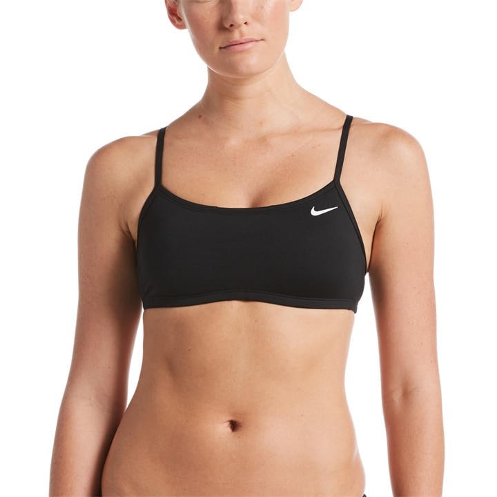 Nike Women's Black Swoosh Bikini Top Size 8