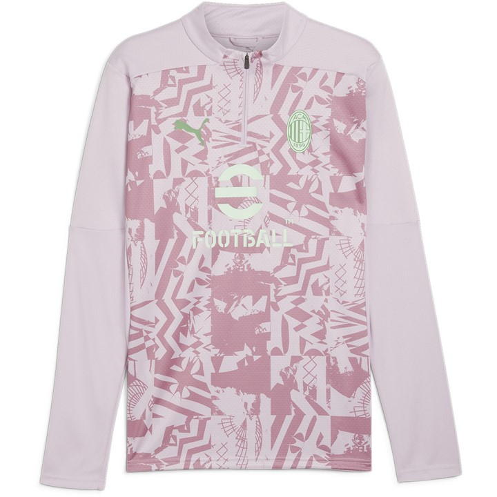 Puma Ac Milan Quarter Zip Pre Match Top 2024 2025 Adults In Pink