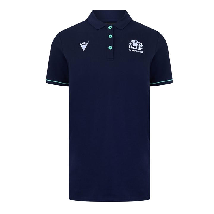 MACRON SCOTLAND RUGBY UNION POLO SHIRT 2024 WOMENS