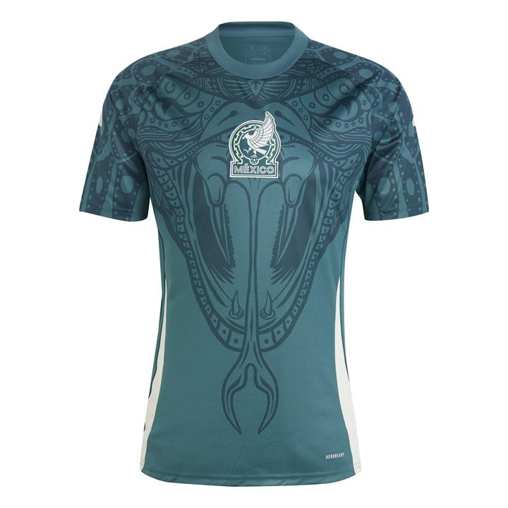 Adidas Originals Mexico Pre Match Shirt 2024 Adult In Blue