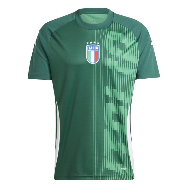 Adidas Originals Italy Pre-match Shirt 2024 Adult In Green