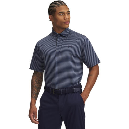 Under Armour - Men's Stripe Short-Sleeve Performance Polo Shirt