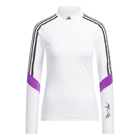 adidas - Women's Mock Long Sleeve Performance Polo Shirt